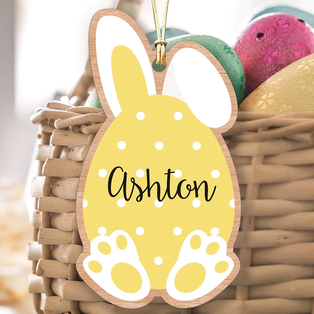 Personalized Easter Egg Basket Tag
