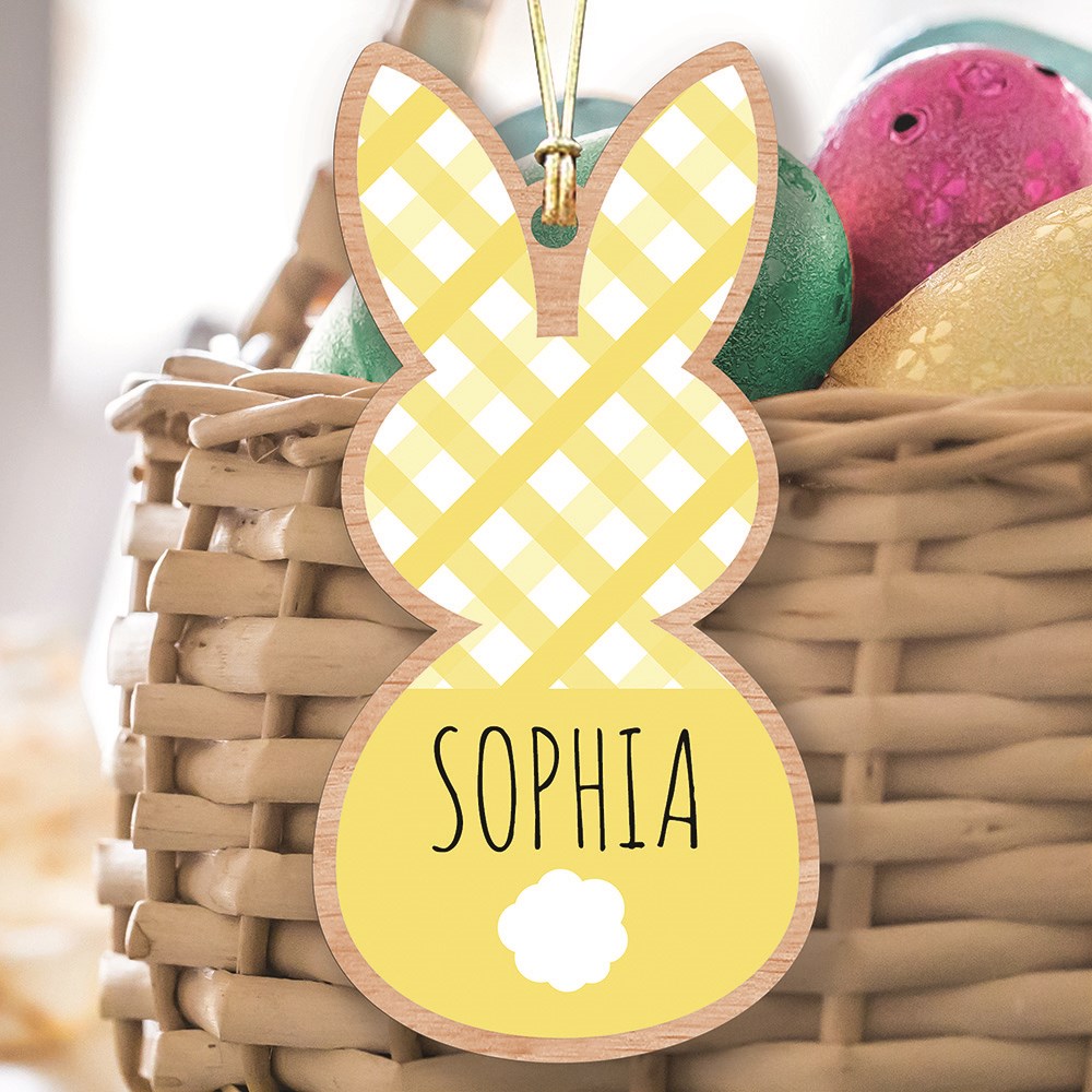 Personalized Easter Bunny Basket Tag 