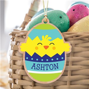 Personalized Chick Easter Basket Tag