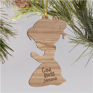 Personalized Christian Ornament for Girls | Kids Christmas Ornaments