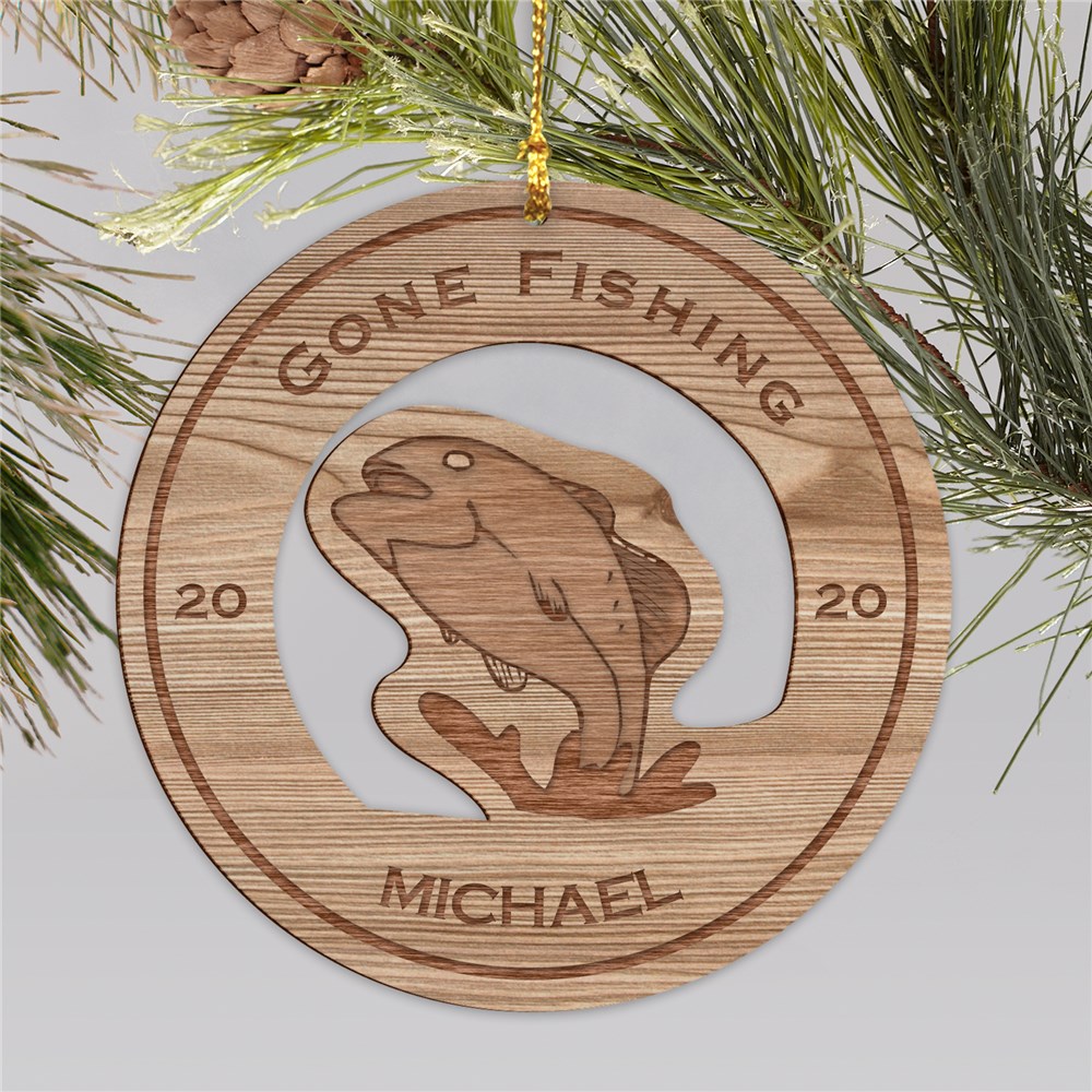 Personalized Fishing Christmas Ornament GiftsForYouNow