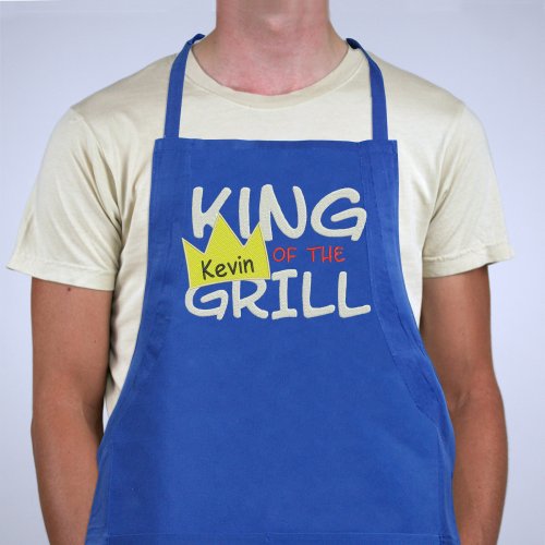 Personalized King Of The Grill Apron | BBQ Gifts For Dad
