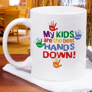 Personalized Best Hands Down Coffee Mug by Gifts For You Now