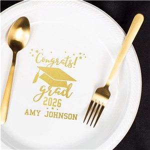 Personalized Congrats Grad Paper Plates NP0207-2792