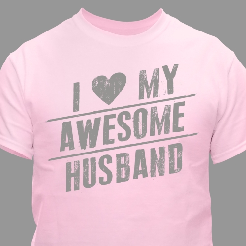 Personalized I Love My T-shirt | Personalized Valentine Gifts For Him