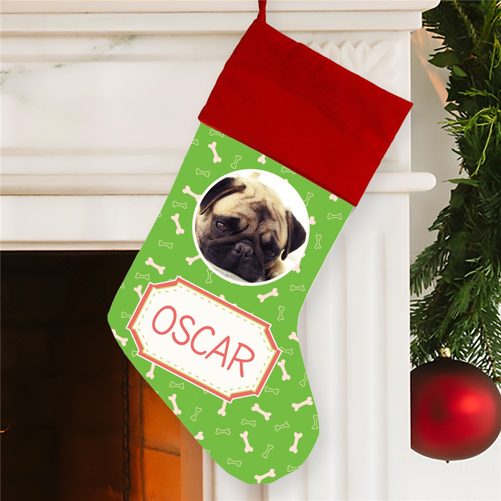 Personalized Pet Photo Stocking | Pet Christmas Stockings