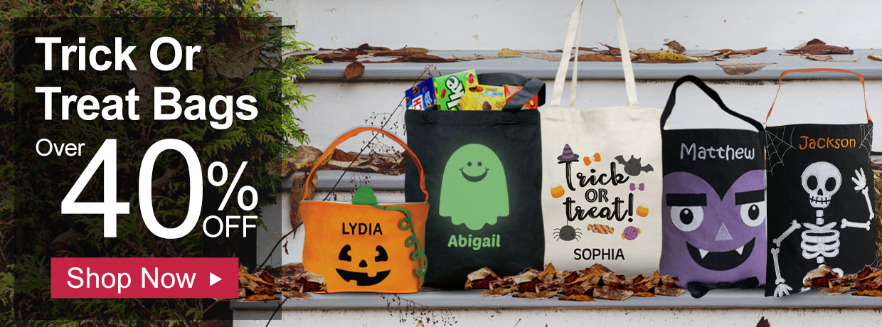 Halloween Trick or Treat Bags and Home Decor