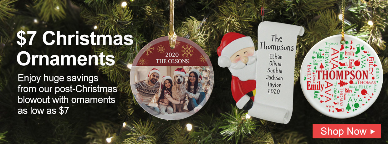 Personalized Clearance Ornaments