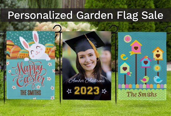 40% Off Personalized
 Garden Flags With Code: FLAG40DS