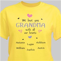 Personalized Grandma TShirt GiftsForYouNow