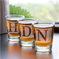 Personalized Shot Glass Shot Glass Engraved with Name and Initial