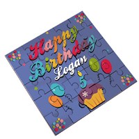 Personalized Happy Birthday Jig Saw Puzzle Custom Printed Birthday